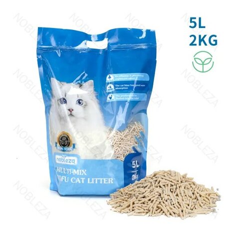 Nobleza Kattenbakvulling tofu en bentoniet 5L