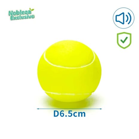 Nobleza Exclusieve Vinyl tennisbal met piep