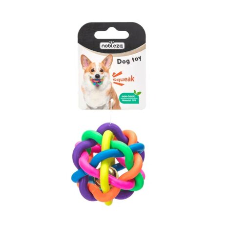 Nobleza Exclusieve rubber speelbal met bel