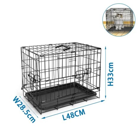Nobleza Draadijzeren bench voor honden XS