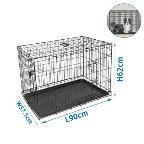 Nobleza Draadijzeren bench voor honden L