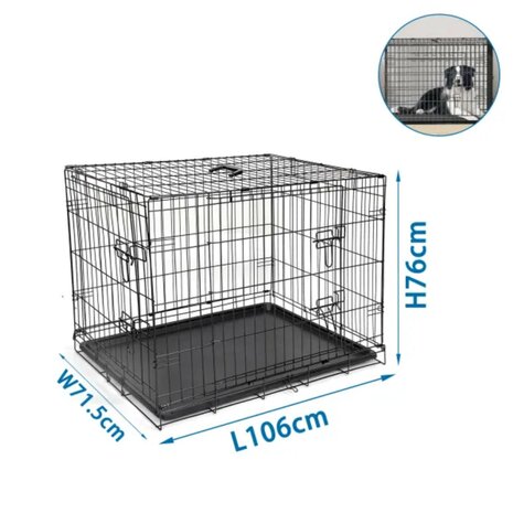 Nobleza Draadijzeren bench voor honden XL