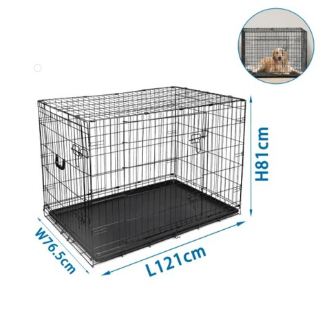 Nobleza Draadijzeren bench voor honden XXL