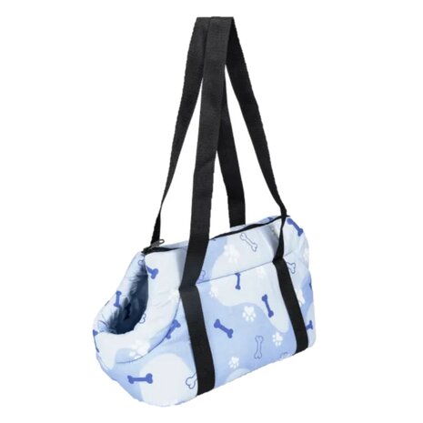 Nobleza Draagzak met poot en bot print blauw S