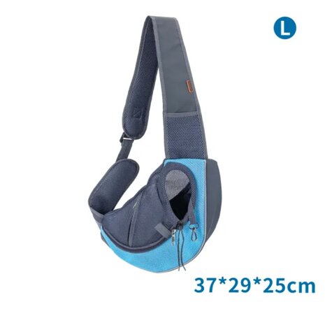 Nobleza Schoudertas voor huisdieren blauw L