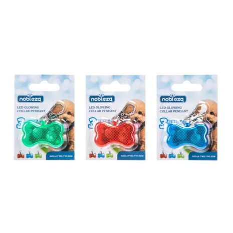 Nobleza botvormig led lampje halsbandhanger