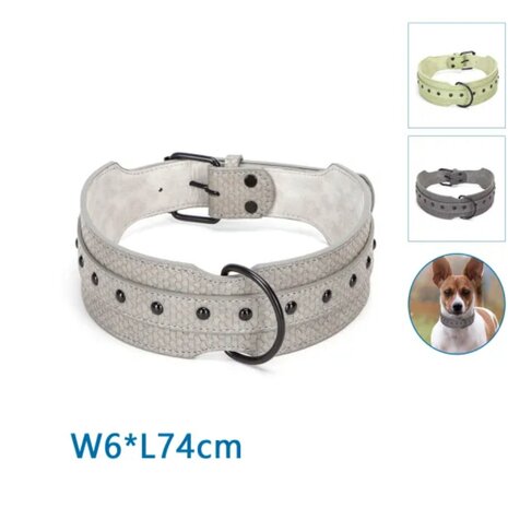 Nobleza Brede hondenhalsband L