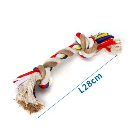 Nobleza Katoenen flostouw voor honden 28cm