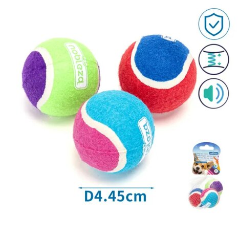 Nobleza Rubberen tennisbal met piep