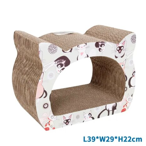 Nobleza Kattenhoofd krabkarton speelgoed